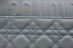 DIOR LARGE CARO BAG 28 GRAY SUPPLE CANNAGE CALFSKIN