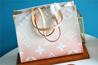 LOUIS VUITTON ONTHEGO MM BRUME GRAY MONOGRAM GIANT COATED CANVAS