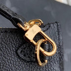 LOUIS VUITTON NEVERFULL MM 32 BLACK EMBOSSED COWHIDE LEATHER