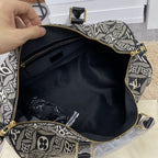 LOUIS VUITTON LV KEEPALL BANDOULIERE 45 1854 JACQUARD GRAY
