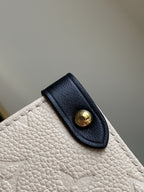 LOUIS VUITTON CRAFTY ONTHEGO GM 41 CREME BLACK MONOGRAM GIANT CANVAS