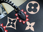 LOUIS VUITTON CRAFTY ONTHEGO GM 41 NOIR MONOGRAM CANVAS