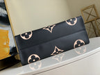 LOUIS VUITTON CRAFTY ONTHEGO GM 41 NOIR MONOGRAM CANVAS