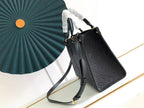 LOUIS VUITTON ONTHEGO PM 25 BLACK MONOGRAM EMPREINTE GIANT CANVAS