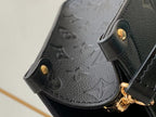 LOUIS VUITTON ONTHEGO PM 25 BLACK MONOGRAM EMPREINTE GIANT CANVAS