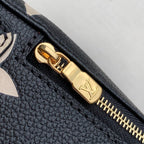 LOUIS VUITTON TINI BACKPACK BLACK BEIGE MONOGRAM CANVAS