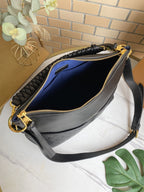 LOUIS VUITTON MAIDA HOBO 33CM BLACK MONOGRAM EMBOSSED GRAINED COWHIDE