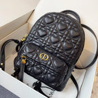 DIOR SMALL BACKPACK BLACK CANNAGE LAMBSKIN