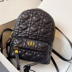 DIOR SMALL BACKPACK BLACK CANNAGE LAMBSKIN