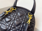 DIOR SMALL BACKPACK BLACK CANNAGE LAMBSKIN