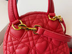 DIOR SMALL BACKPACK RED CANNAGE LAMBSKIN