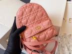 DIOR SMALL BACKPACK PINK CANNAGE LAMBSKIN