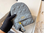 DIOR SMALL BACKPACK CLOUD BLUE CANNAGE LAMBSKIN