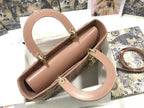 DIOR LARGE LADY BAG 32CM BEIGE CANNAGE LAMBSKIN