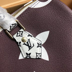 LOUIS VUITTON SPEEDY BANDOULIERE 30 BROWN WHITE GIANT MONOGRAM CANVAS