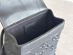 LOUIS VUITTON STEAMER XS 15CM BLACK COWHIDE