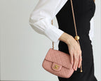 CHANEL FLAP BAG 17CM BABY PINK LAMBSKIN GOLD HARDWARE