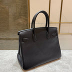 HERMES BIRKIN 30CM BLACK SWIFT LEATHER GOLD HARDWARE