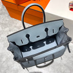 HERMES BIRKIN 30CM CLOUD BLUE TOGO LEATHER SILVER HARDWARE
