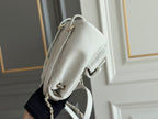 CHANEL SMALL BACKPACK 20.5 WHITE GRAINED CALFSKIN