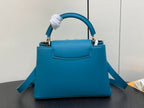 LOUIS VUITTON CAPUCINES BB 27 BLUE TAURILLON GOLD  HARDWARE
