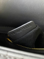 DIOR MINI LADY 17 MY ABC ALL BLACK LAMBSKIN