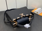 LOUIS VUITTON CAPUCINES BB 27 BLACK TAURILLON GOLD HARDWARE