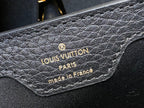 LOUIS VUITTON CAPUCINES BB 27 BLACK TAURILLON GOLD HARDWARE