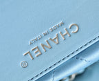 CHANEL 22 ANTIBA HOBO BAG CLOUD BLUE 20CM