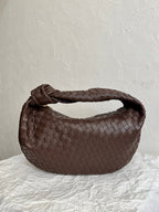 BOTTEGA VENETA SMALL JODIE 48CM CHOCOLATE SUEDE LEATHER