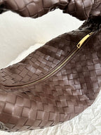 BOTTEGA VENETA SMALL JODIE 48CM CHOCOLATE SUEDE LEATHER