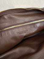 BOTTEGA VENETA SMALL JODIE 48CM CHOCOLATE SUEDE LEATHER
