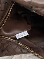 BOTTEGA VENETA TEEN JODIE 36CM CHOCOLATE SUEDE LEATHER
