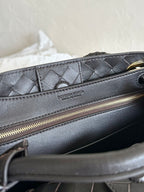 BOTTEGA VENETA SMALL ANDIAMO 25CM BLACK LAMBSKIN
