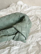 BOTTEGA VENETA MINI JODIE 28CM GREY LAMBSKIN LEATHER