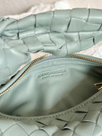 BOTTEGA VENETA MINI JODIE 28CM GREY LAMBSKIN LEATHER