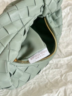 BOTTEGA VENETA MINI JODIE 28CM GREY LAMBSKIN LEATHER