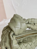 BOTTEGA VENETA MINI JODIE 28CM GREEN LAMBSKIN LEATHER