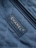 CHANEL HOBO 39CM JEAN SILVER HARDWARE