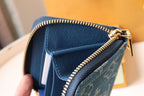 LOUIS VUITTON LV ZIPPY COIN 11CM BLUE DENIM