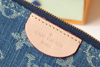 LOUIS VUITTON LV POCHETTE CLET DENIM BLEU