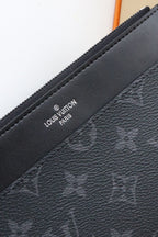 LOUIS VUITTON LV SLIM PURSE BLUE MONOGRAM CANVAS 20CM