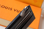 LOUIS VUITTON LV SLIM PURSE BLUE MONOGRAM CANVAS 20CM