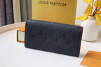 LOUIS VUITTON SARAH WALLET BLACK RED MONOGRAM EMPREINTE 19CM
