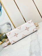 LOUIS VUITTON ONTHEGO 25 WHITE BROWN MONOGRAM CANVAS