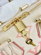 LOUIS VUITTON SPEEDY 20.5 WHITE PINK MONOGRAM CANVAS
