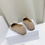 DIOR CD BALLET FLAT BEIGE MOP FRONT
