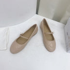 DIOR CD BALLET FLAT BEIGE MOP MIDDLE
