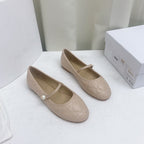 DIOR CD BALLET FLAT BEIGE MOP MIDDLE