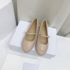 DIOR CD BALLET FLAT BEIGE MOP MIDDLE